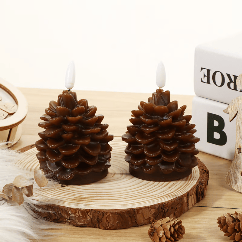Cilifer®Flameless Pinecone Candles Battery Operated