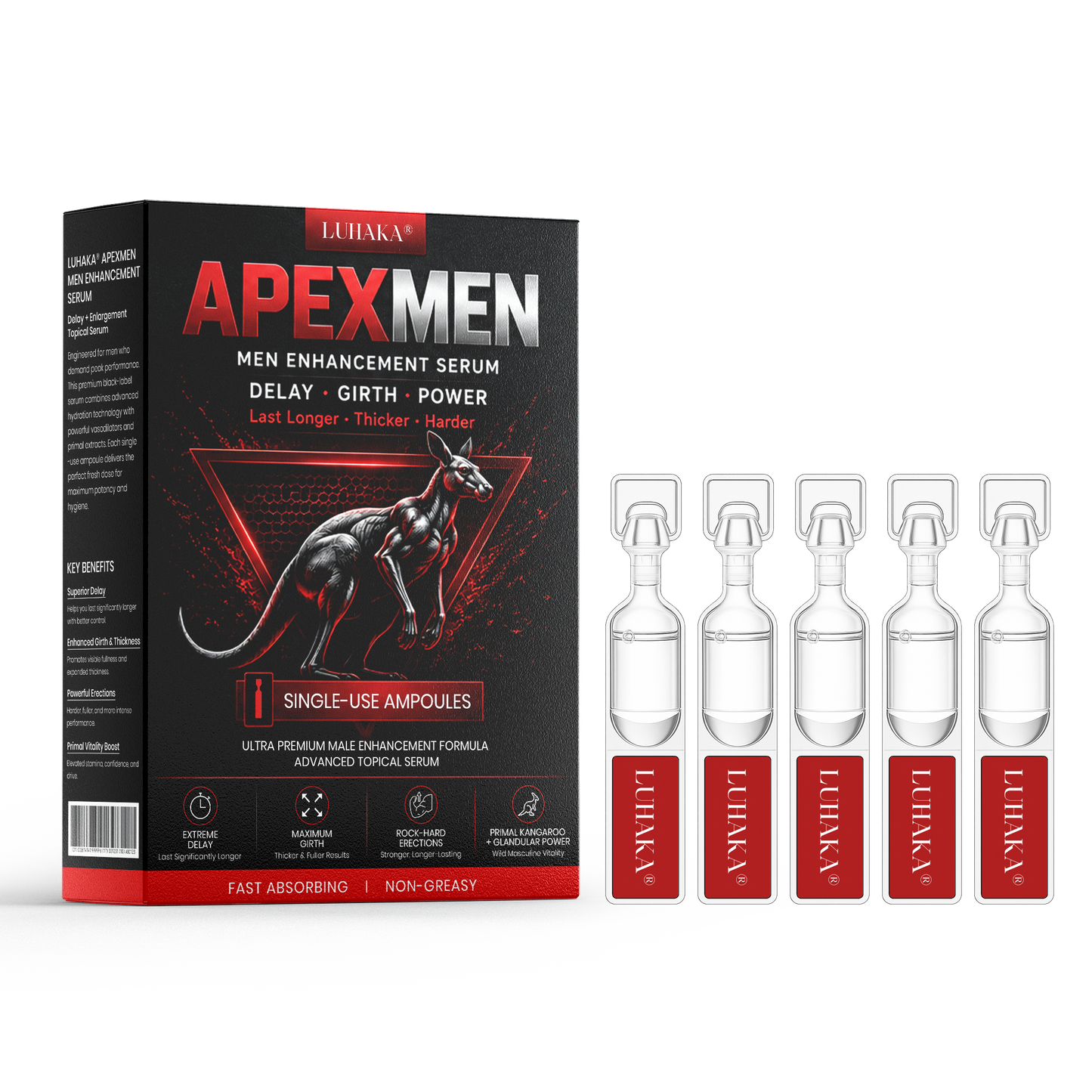LUHAKA® ApexMen Men Enhancement Serum Ampoules