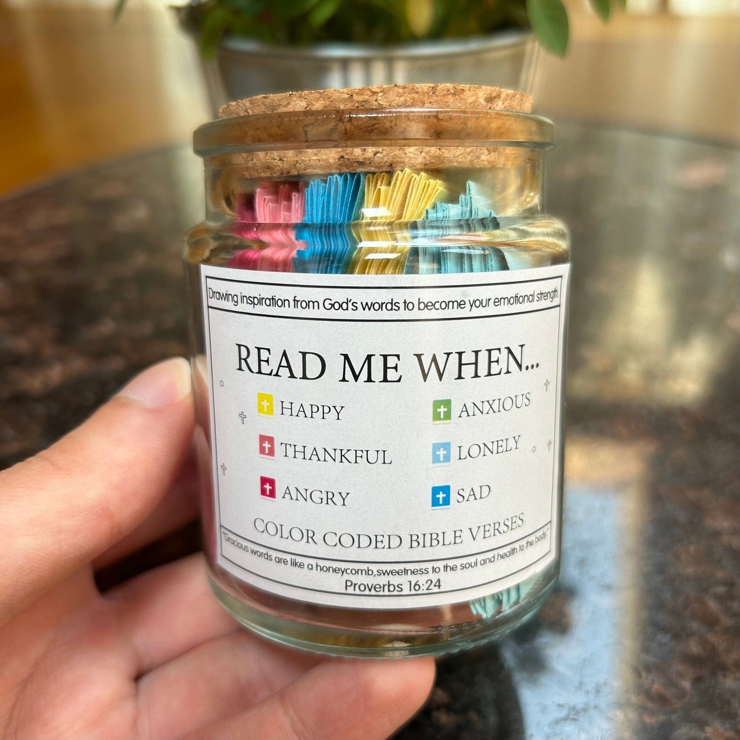 Cilifer®Handmade Wooden Bible Verses Box - Daily Bible Verses