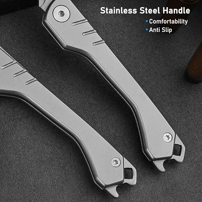 Cilifer®Folding Scalpel Knife with 10pcs Replaceable Blades