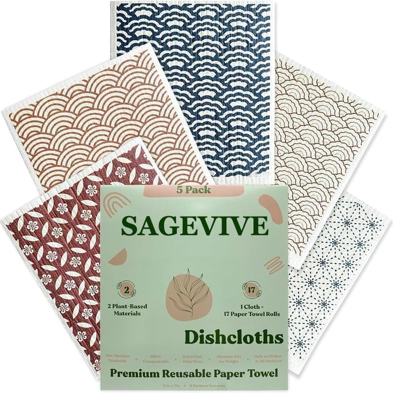 Cilifer®Dishcloths for Kitchen & Cleaning | 5 Pack