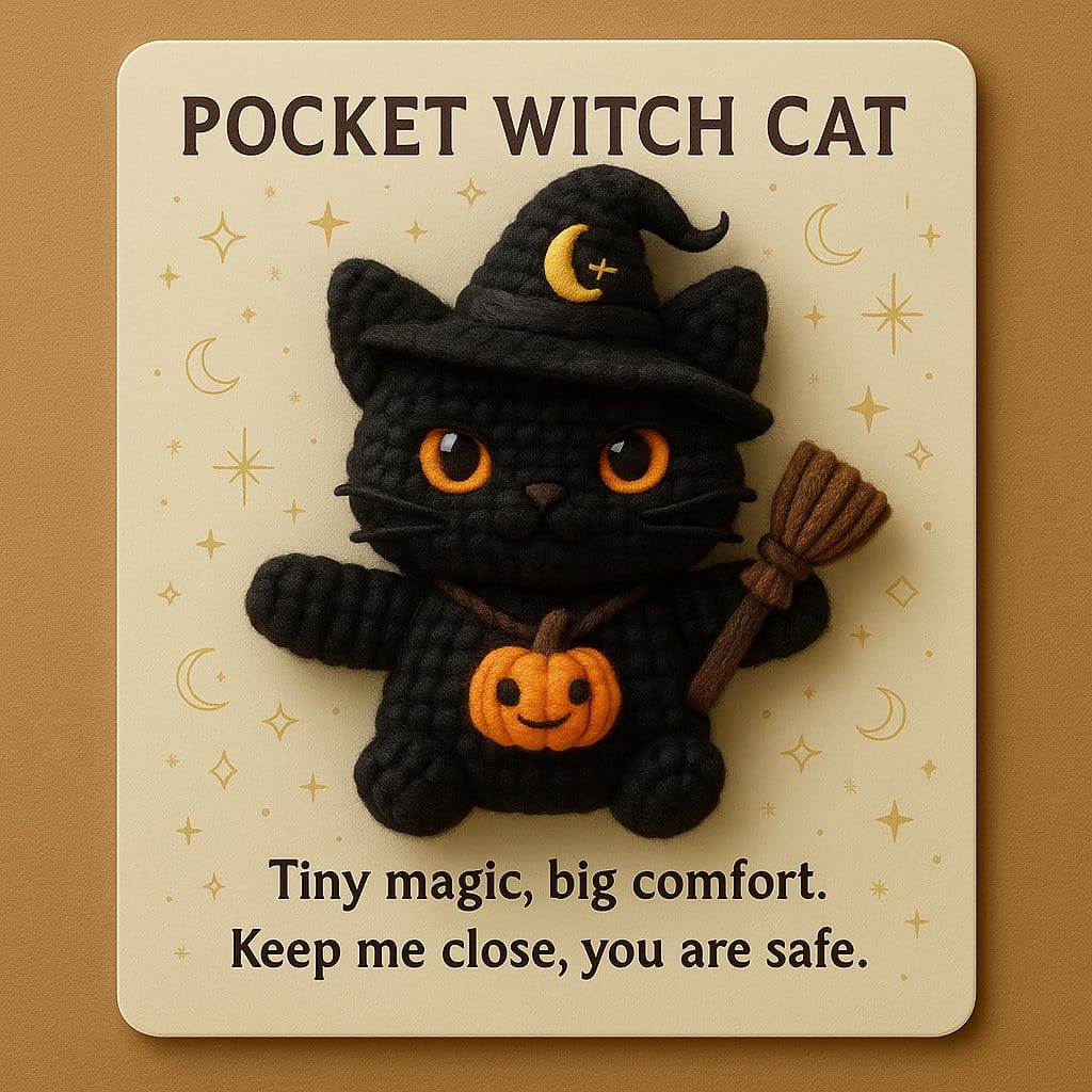 Cilifer®Crafted by Hand 🧙Pocket Witch Cat