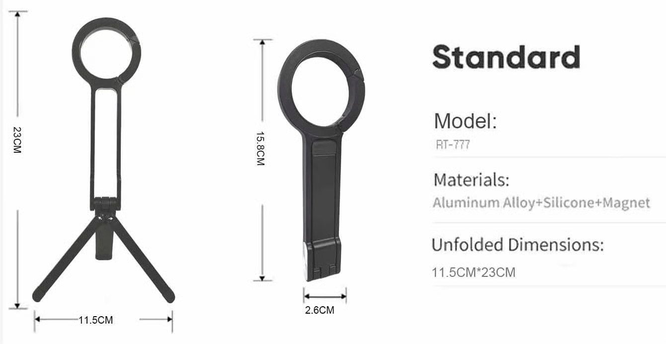 Cilifer®Magnetic Phone Tripod for iPhone. Portable Phone Holder Mini Tripod