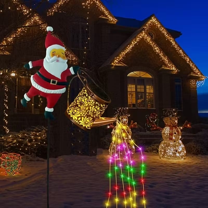 Cilifer®Christmas Claus Solar Kettle Lights