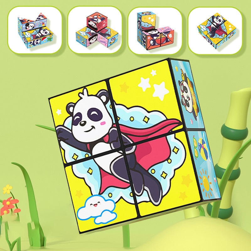 CZTICLE®Creative Folding Panda Cube Toy for Kids