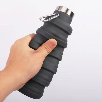 Cilifer®🏆Hot Sale🔥🔥Silicone foldable water bottle – Ideal for sports. travel & outdoor – Reusable & BPA-free