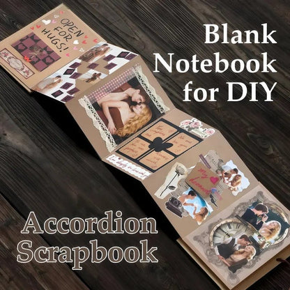 Cilifer®The Memory Keeper: 230 cm Accordion Scrapbook Album📚