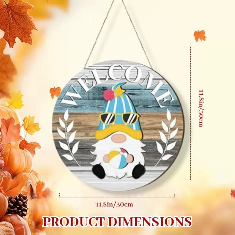 Cilifer®Season Promotion🌟Your Year-Round Festival of Creativity!🎄Interchangeable Wooden Gnome Welcome Sign🎈