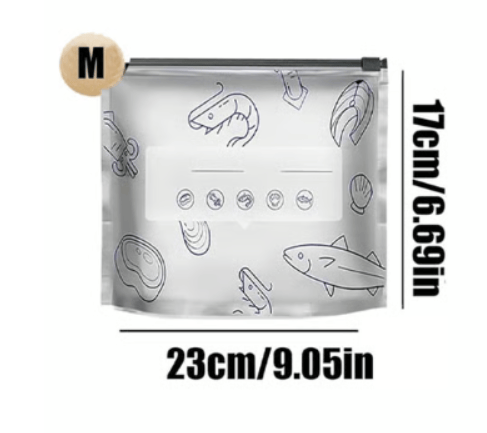 Cilifer®WReusable Aluminum Foil Freshness Seal Bags – Your Kitchen's New Best Friend!