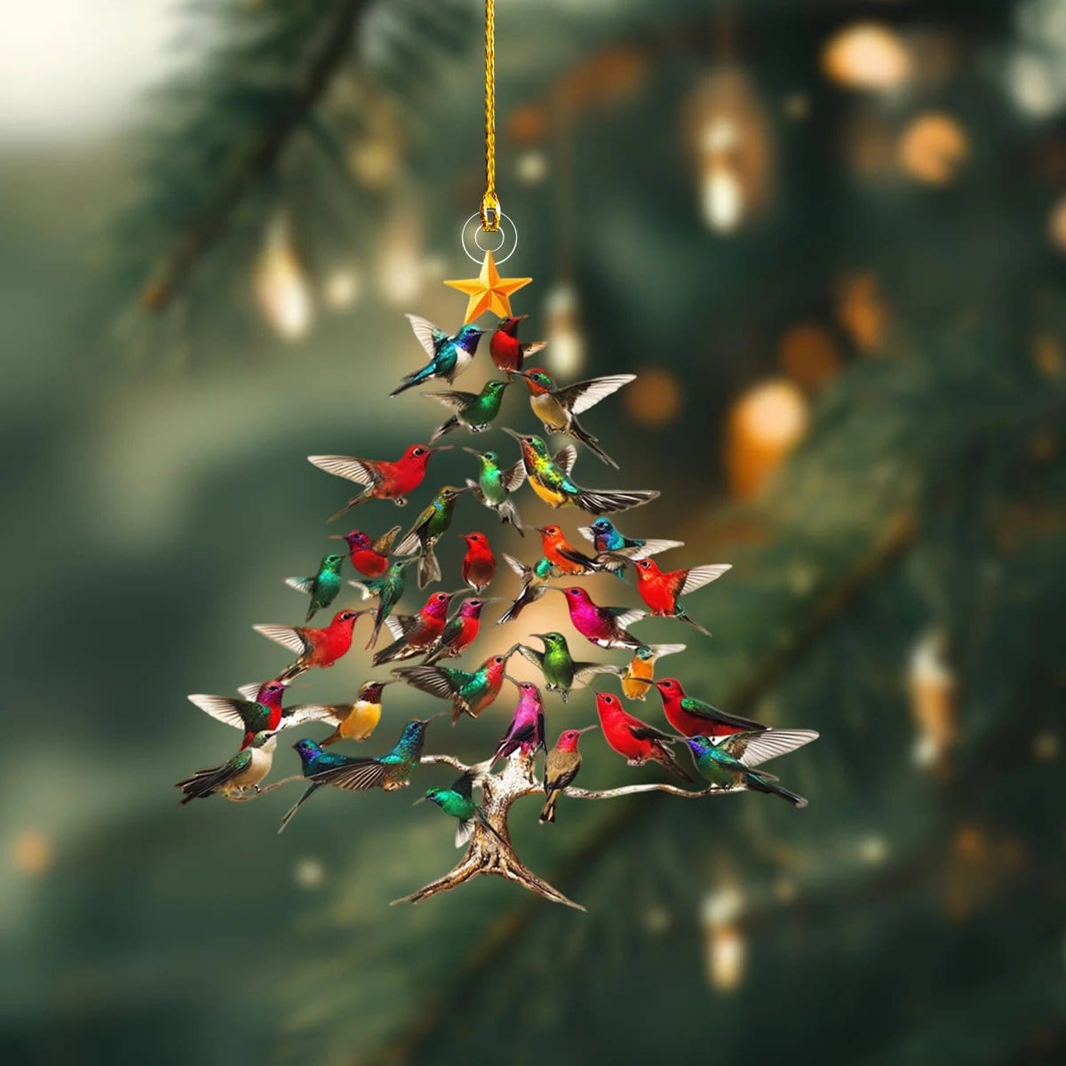CZTICLE® 🔥🐦🎄Hummingbird Christmas 2D Acrylic Ornament