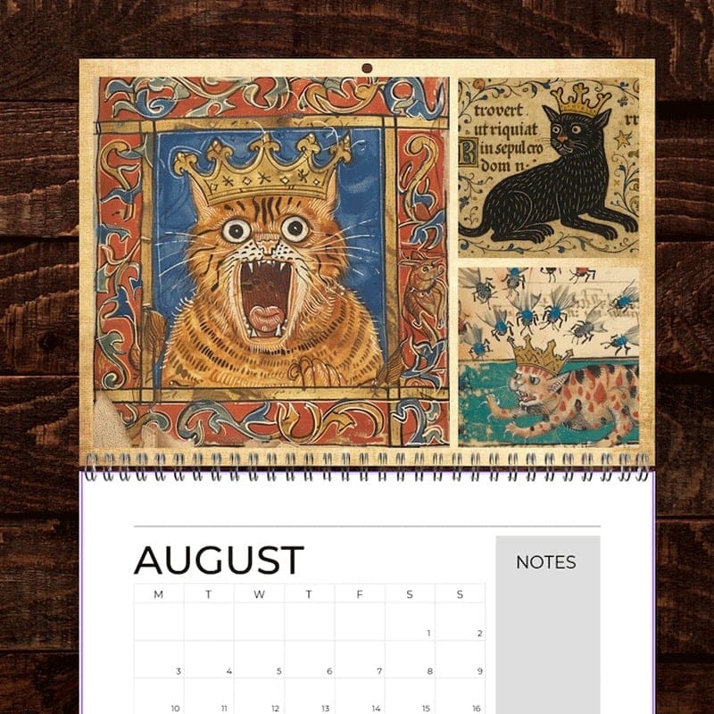 Cilifer®Medieval Cats with Crowns Calendar 2026