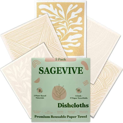 Cilifer®Dishcloths for Kitchen & Cleaning | 5 Pack