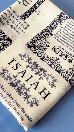 Cilifer®Handcrafted Christian Prayer Shawl: Protection Bible Verse Scarf. Yeshua Scripture Wrap