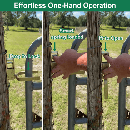 Cilifer®Instant Locking Gate Latch – Prevents Cattle. Sheep & Horses From Escaping