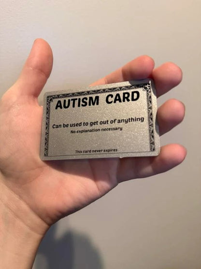 Cilifer®Funny Autism Excuse Card