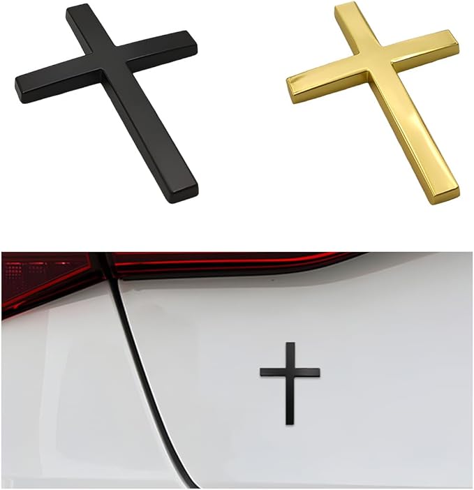 Cilifer®Metal Jesus Christ Cross Badge Stickers