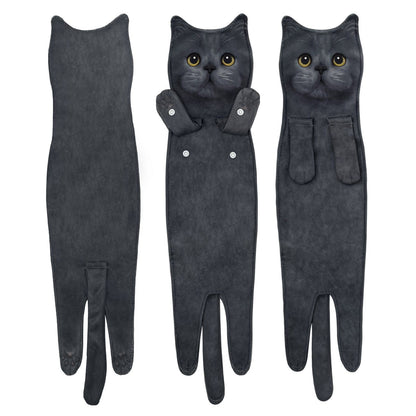 Cilifer® Early Christmas Sale 🎅 Funny Cat Hand Towels