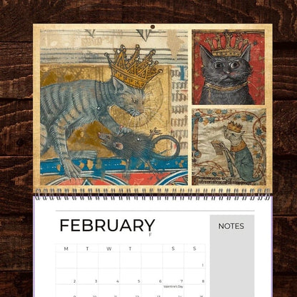 Cilifer®Medieval Cats with Crowns Calendar 2026