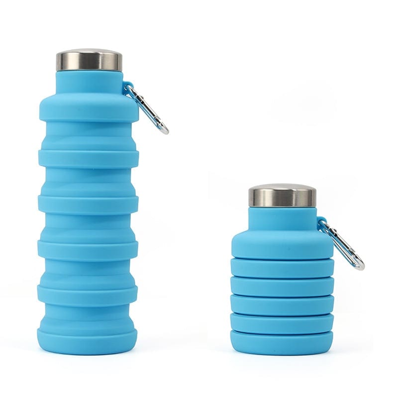 Cilifer®🏆Hot Sale🔥🔥Silicone foldable water bottle – Ideal for sports. travel & outdoor – Reusable & BPA-free