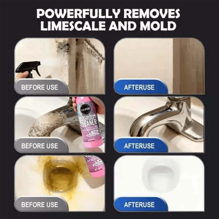 CILIFER® ✨ Bathroom Cleaner: Sparkle in Seconds. No Harsh Fumes