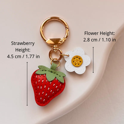 CZTICLE®🍊🌼Leather Fruit And Flower Key Fob