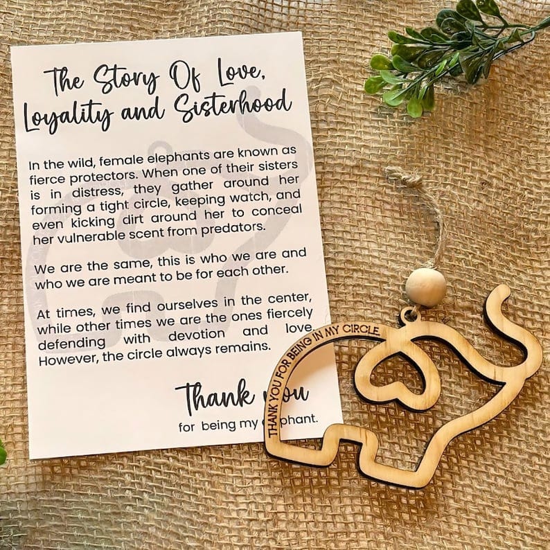 Cilifer®Friendship gift • sisterhood elephant