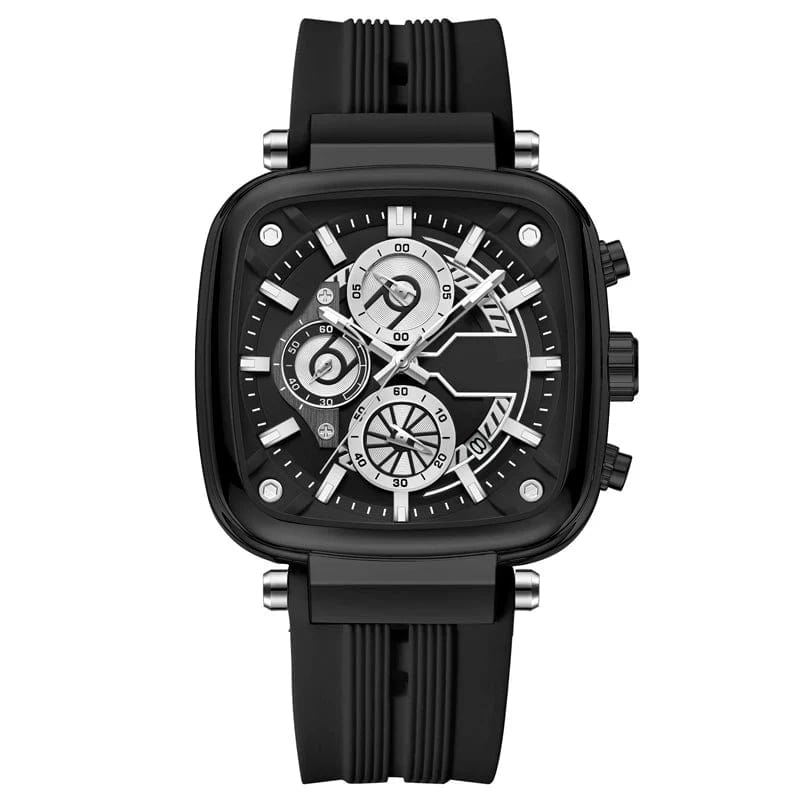 Black dial-black strap