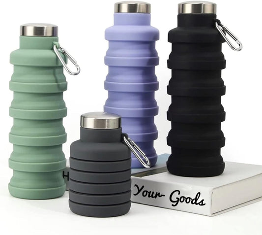 Cilifer®🏆Hot Sale🔥🔥Silicone foldable water bottle – Ideal for sports. travel & outdoor – Reusable & BPA-free