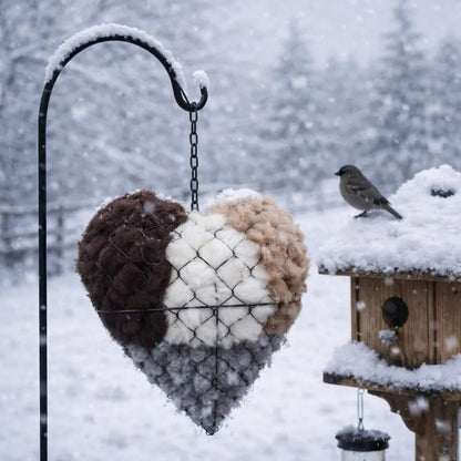 Cilifer®Handmade Alpaca Fiber Bird Nesting Heart 🏡