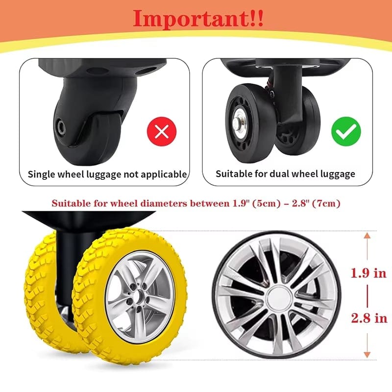 Cilifer®Luggage Suitcase Wheels Protection Covers