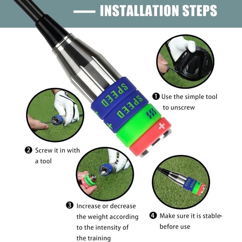CZTICLE® Golf Swing Speed Trainer Adjustable Training Equipment