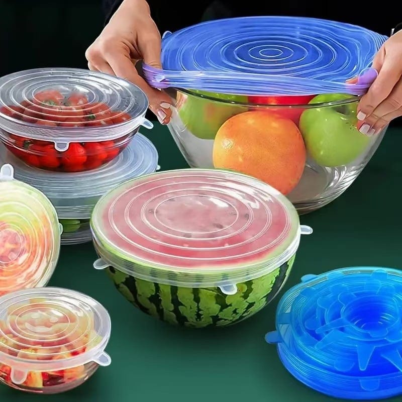 Cilifer®Silicone Cover Stretch Lids Reusable Airtight Food Wrap Covers
