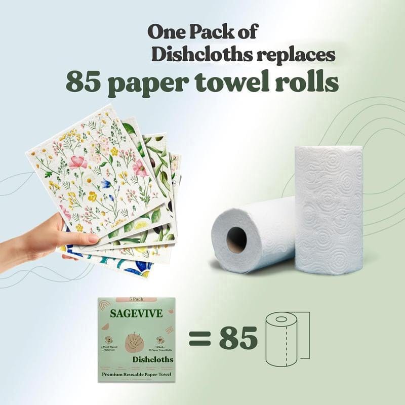 Cilifer®Dishcloths for Kitchen & Cleaning | 5 Pack