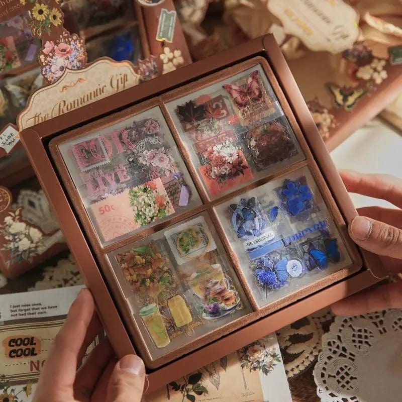 Cilifer®Vintage Material Paper. 100sheets/box Retro Handbook Background Paper