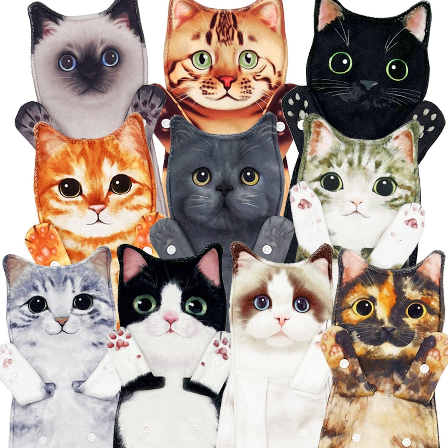 Cilifer® Early Christmas Sale 🎅 Funny Cat Hand Towels