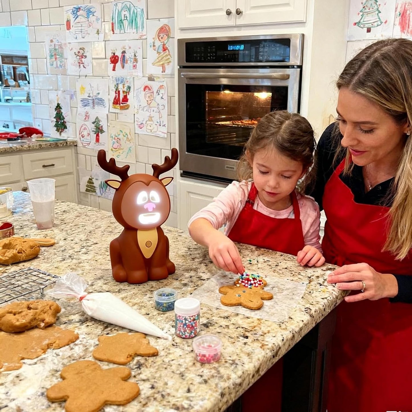 Cilifer®Talking Animated Santa Claus with Built in Projector & Speaker Plug'n Play