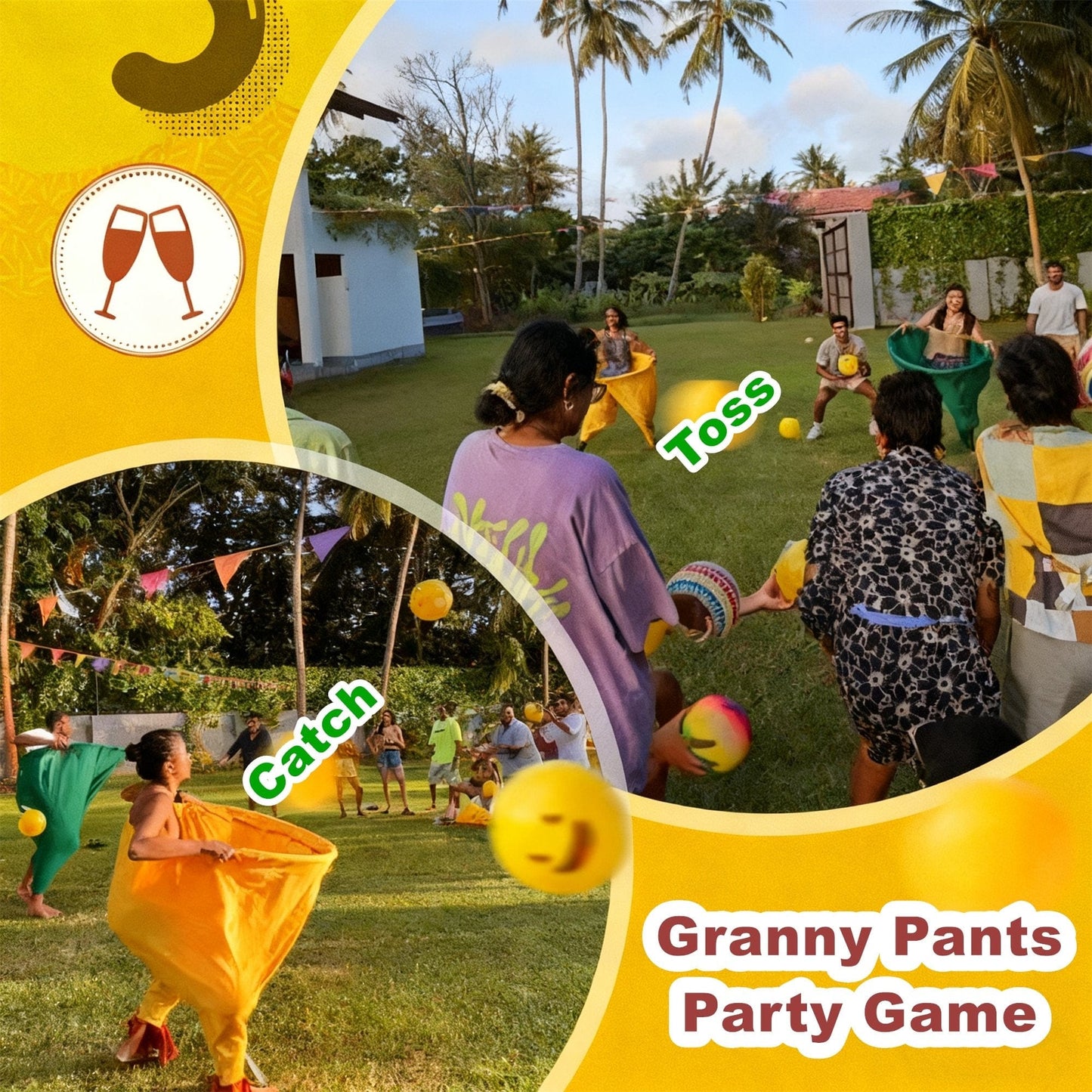 Cilifer®Granny Pants Ball Game – The Ultimate Family Game for Holiday Gatherings