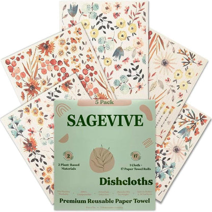 Cilifer®Dishcloths for Kitchen & Cleaning | 5 Pack