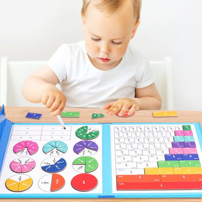 Cilifer®Montessori Magnetic Book Fraction Puzzle For Children