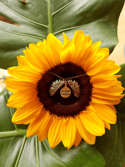 CZTICLE®🔥🌞You Are My Sunshine Sunflower Necklace🌻(Double-sided engraving)