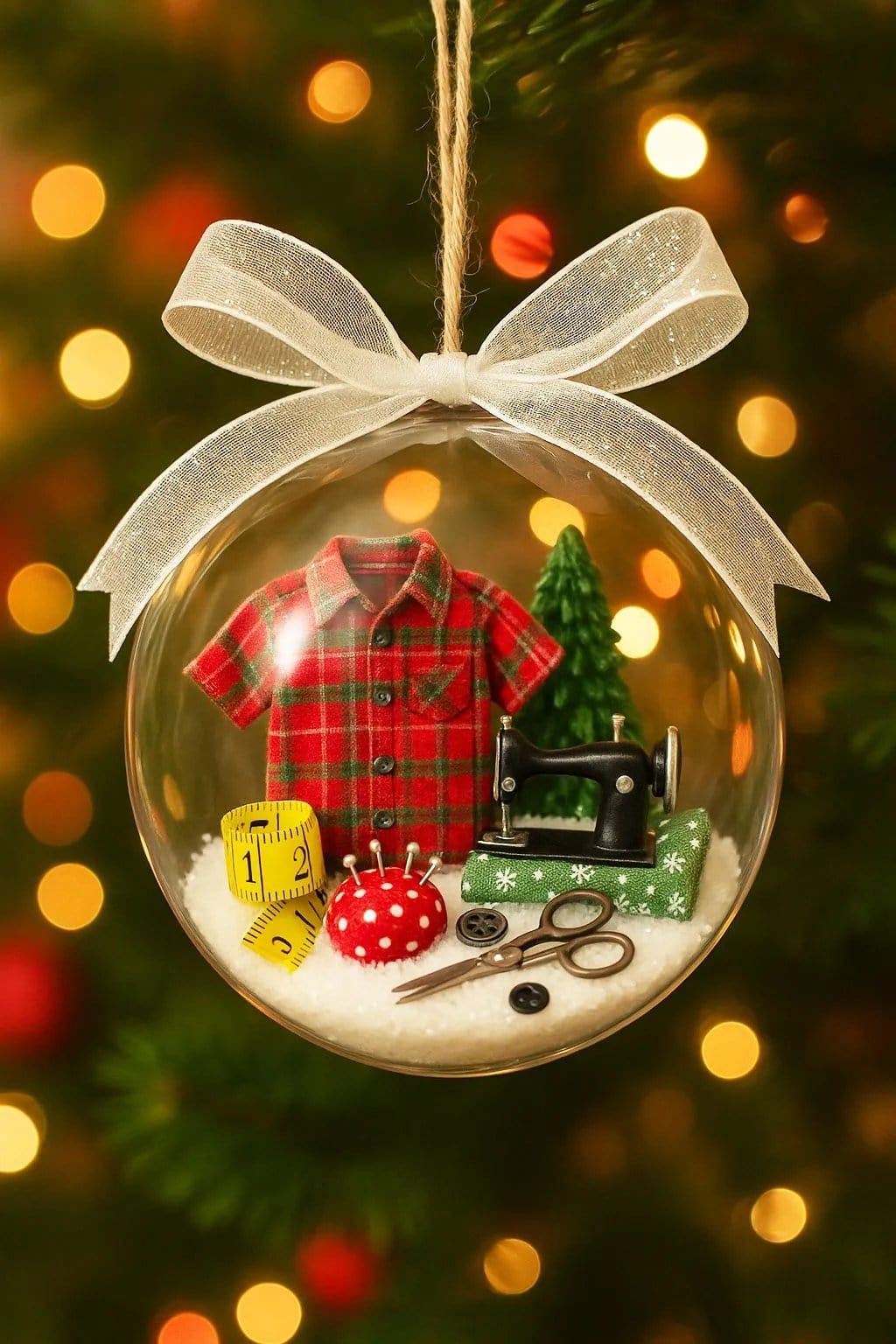 CZTICLE®🔥Last Day 49% OFF - Holiday Sewing Snow Globe Ornament