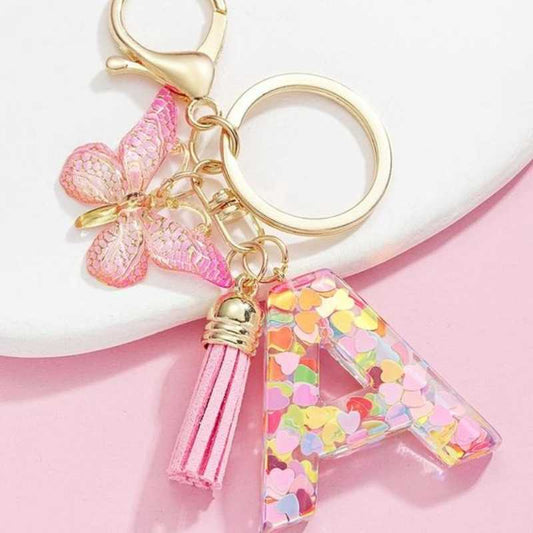 Cilifer®Butterfly Letter Keychain Tassel Design Vibrant Durable Lightweight Gift