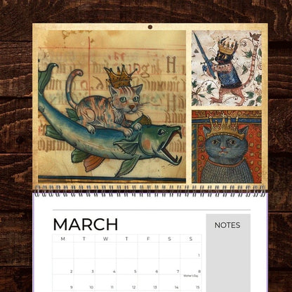 Cilifer®Medieval Cats with Crowns Calendar 2026