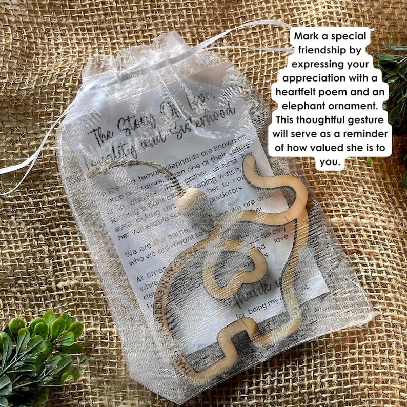 Cilifer®Friendship gift • sisterhood elephant