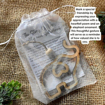 Cilifer®Friendship gift • sisterhood elephant