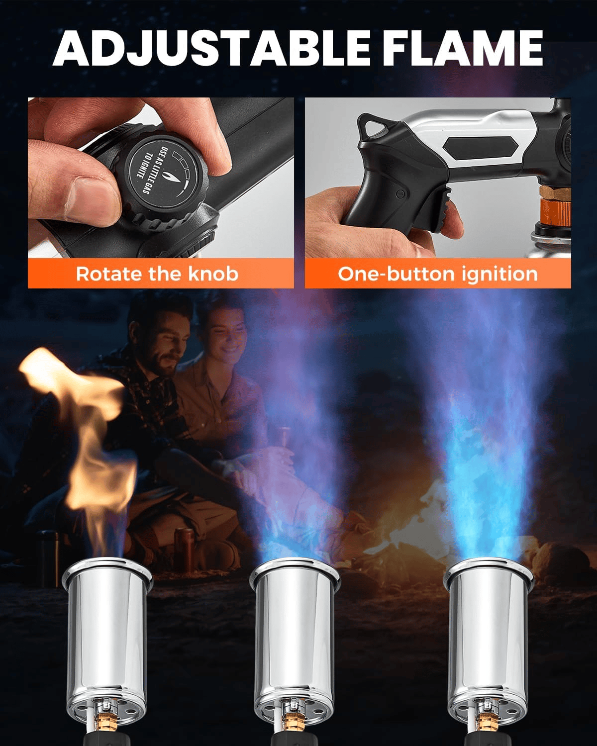 Cilifer®Powerful Propane Torch(Propane Tank Not Included)  Instant Ignition for Grilling. Charcoal. Soldering & Outdoor Cooking