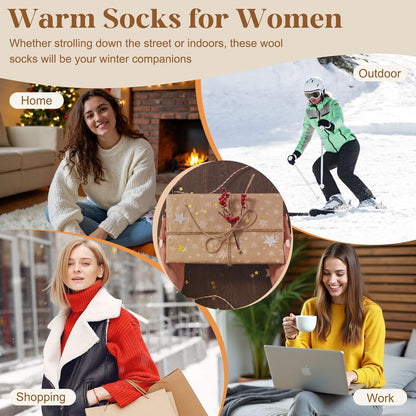 Cilifer®5 Pairs Women's Solid Mid-calf Socks