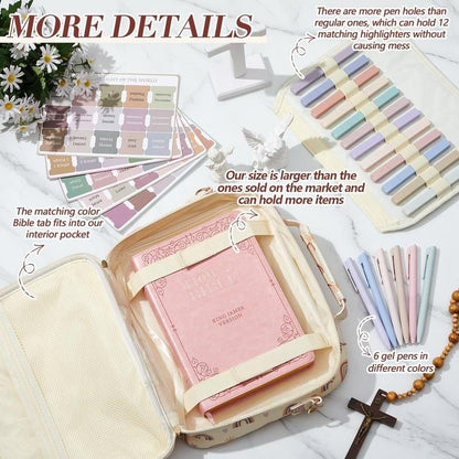 Cilifer®Pretty Bible Bag for Women - Ideal for Church & Gifting!