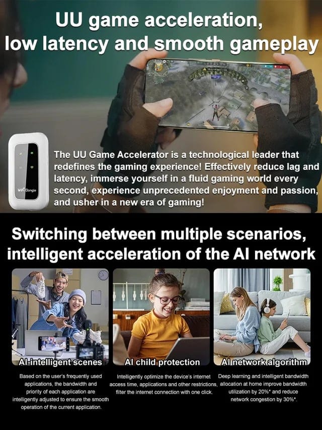 Cilifer®[Power on and use. free for life] All-network portable wifi