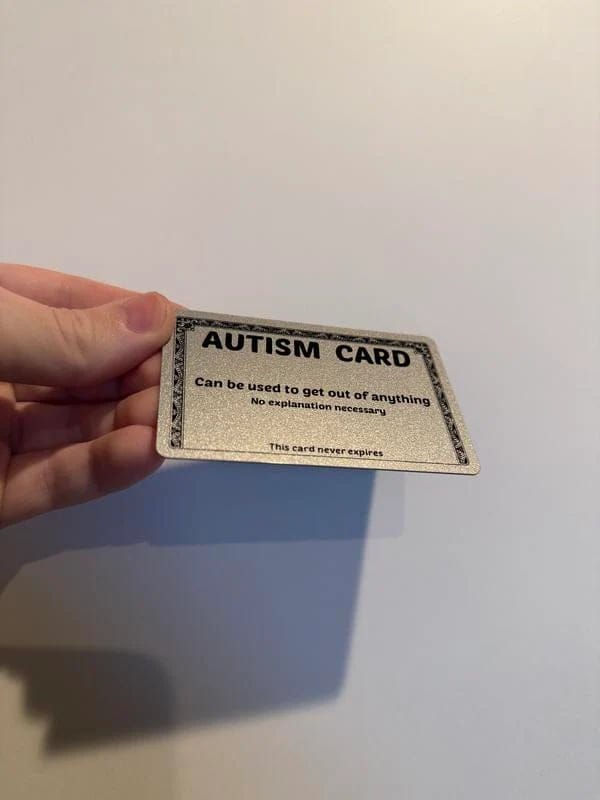 Cilifer®Funny Autism Excuse Card